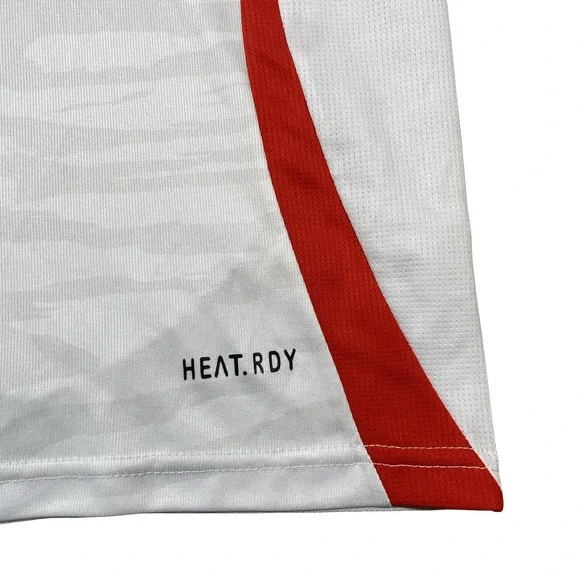 Adidas Peru Soccer Jersey Mens XL National Team Copa America 24 White Red Slash - Picture 3 of 8